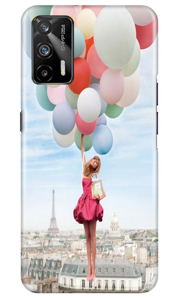 Girl with Baloon Mobile Back Case for Realme GT (Design - 84) Girl with Baloon Case for Realme GT