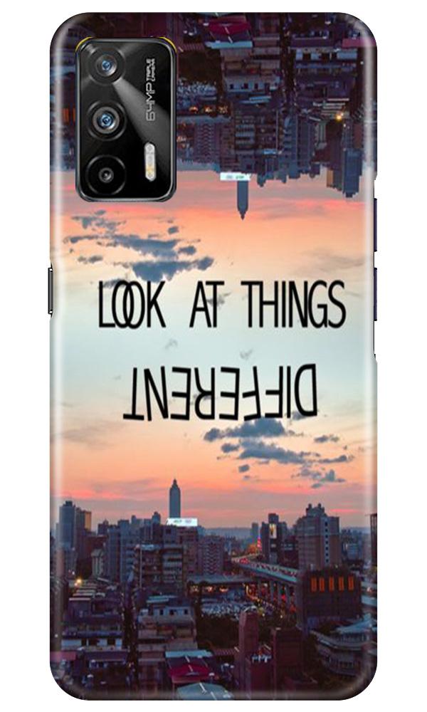 Look at things different Mobile Back Case for Realme GT (Design - 99) Look at things different Case for Realme GT