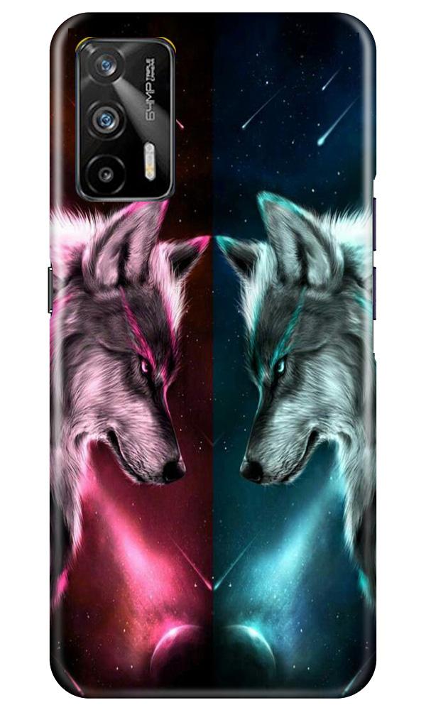 Wolf fight Mobile Back Case for Realme GT (Design - 221) Wolf fight Case for Realme GT (Design No. 221)