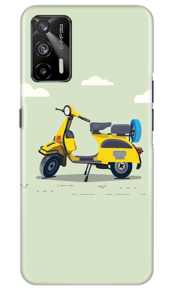 Vintage Scooter Mobile Back Case for Realme GT (Design - 260) Vintage Scooter Case for Realme GT (Design No. 260)