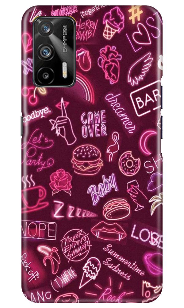 Party Theme Mobile Back Case for Realme GT (Design - 392)