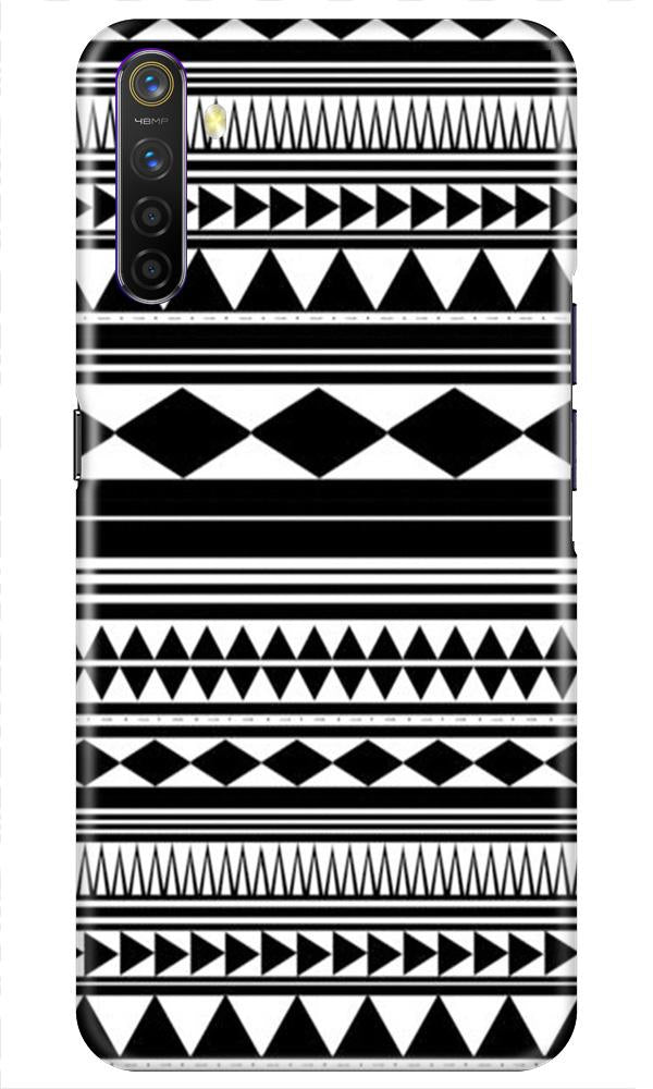 Black white Pattern Mobile Back Case for Realme X2 (Design - 5) Black white Pattern Case for Realme X2