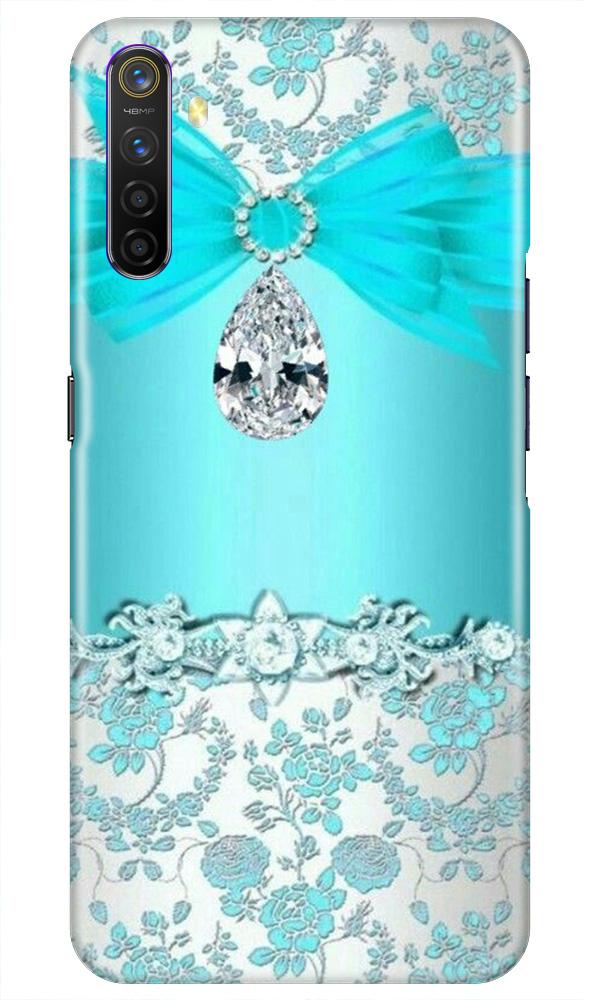 Shinny Blue Background Mobile Back Case for Realme X2 (Design - 32) Shinny Blue Background Case for Realme X2