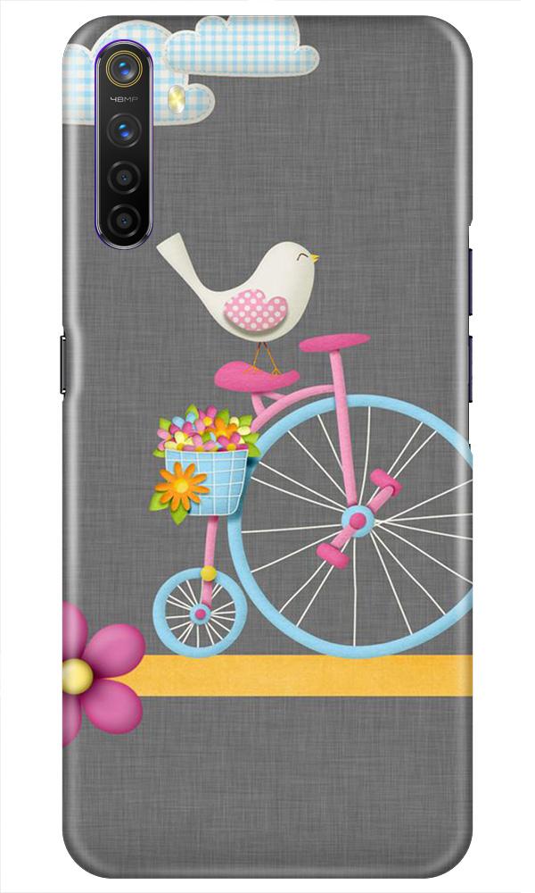 Sparron with cycle Mobile Back Case for Realme X2 (Design - 34) Sparron with cycle Case for Realme X2