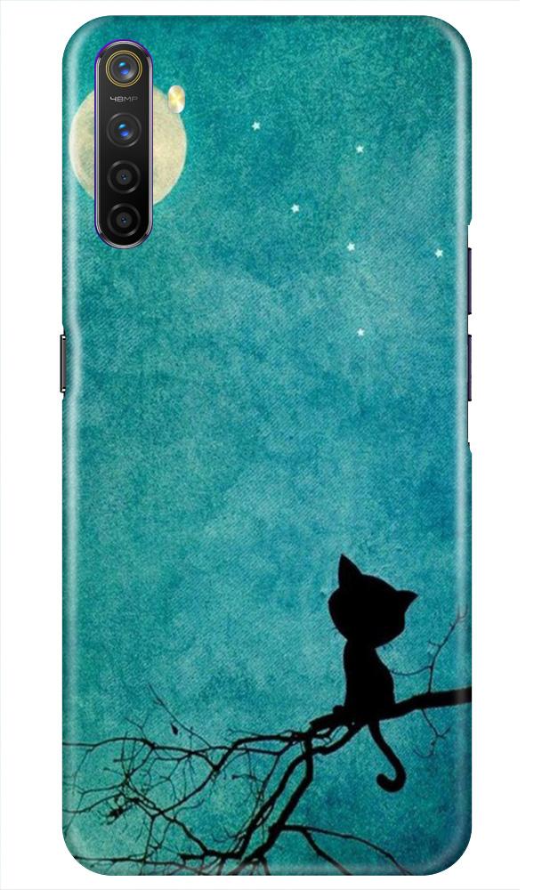 Moon cat Mobile Back Case for Realme X2 (Design - 70) Moon cat Case for Realme X2
