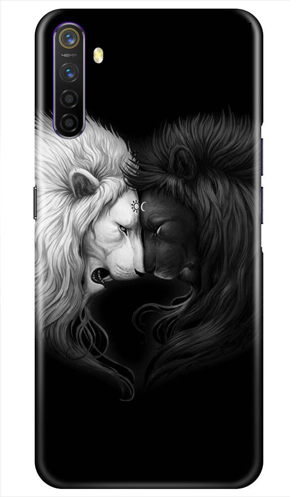 Dark White Lion Mobile Back Case for Realme X2 (Design - 140) Dark White Lion Case for Realme X2 (Design - 140)