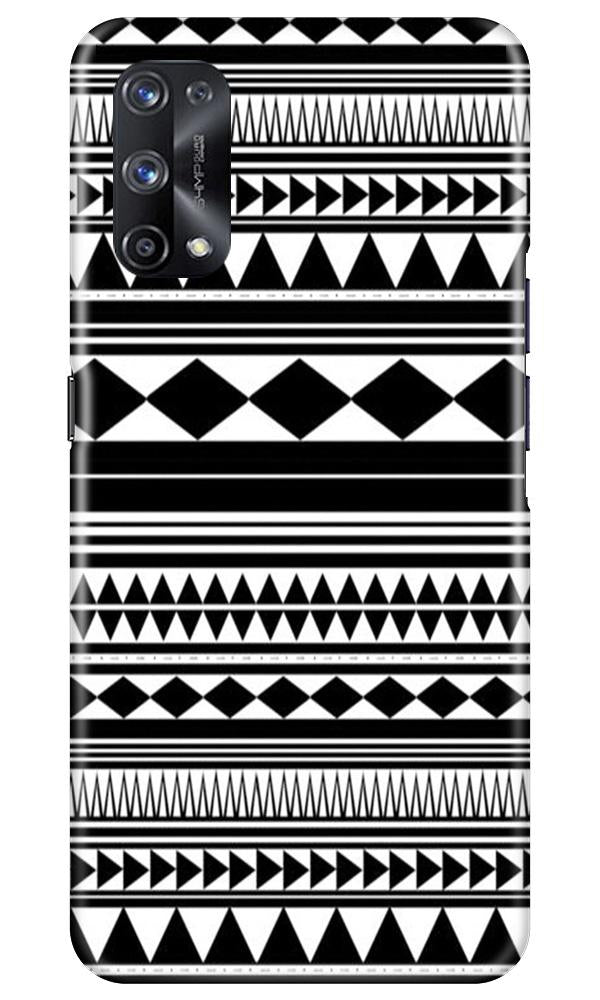Black white Pattern Mobile Back Case for Realme X7 (Design - 5) Black white Pattern Case for Realme X7