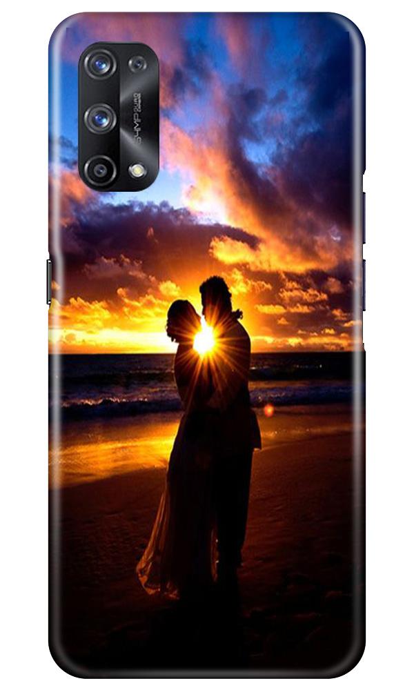 Couple Sea shore Mobile Back Case for Realme X7 (Design - 13) Couple Sea shore Case for Realme X7