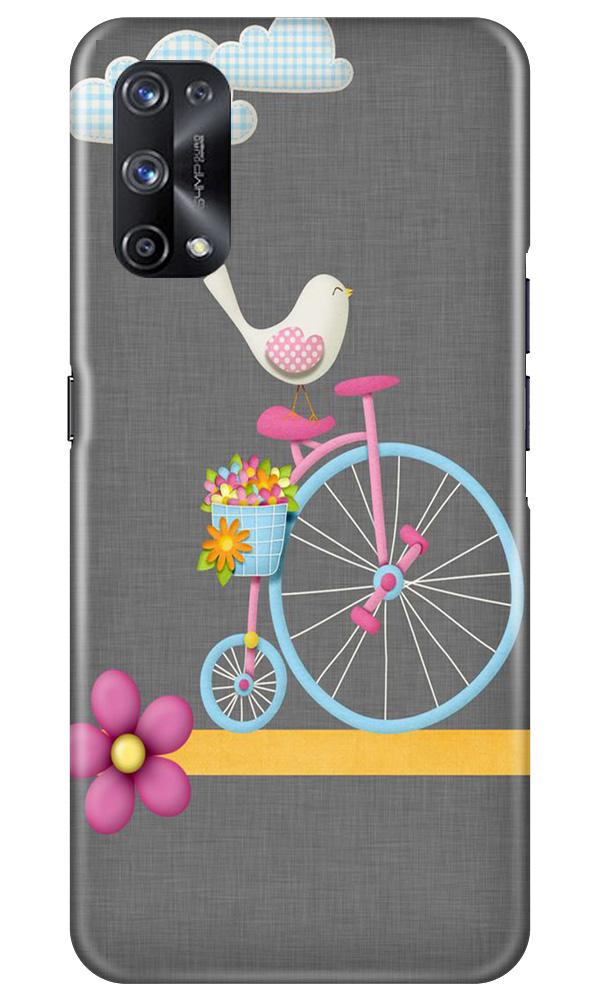 Sparron with cycle Mobile Back Case for Realme X7 (Design - 34) Sparron with cycle Case for Realme X7