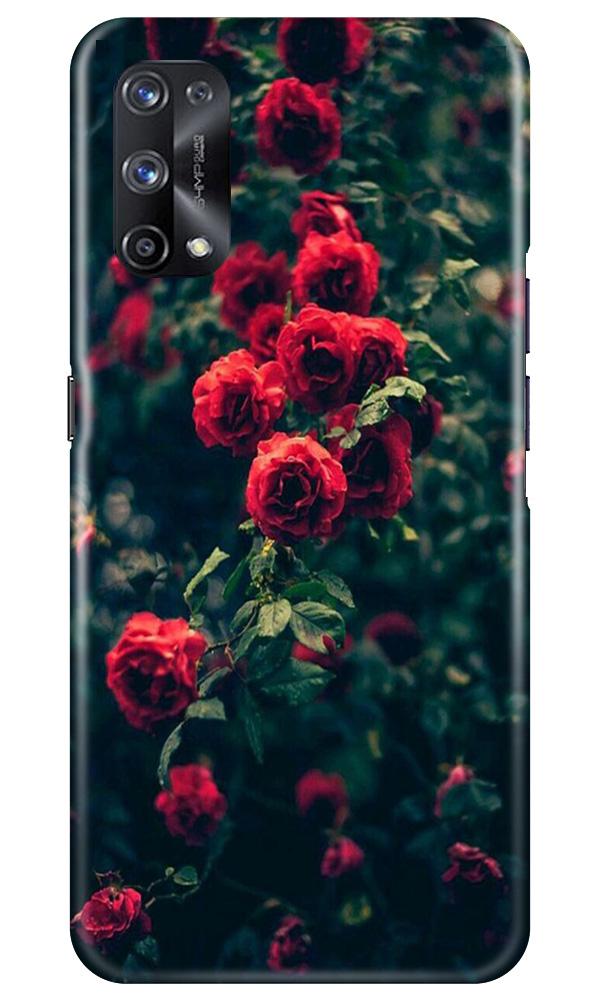 Red Rose Mobile Back Case for Realme X7 (Design - 66) Red Rose Case for Realme X7