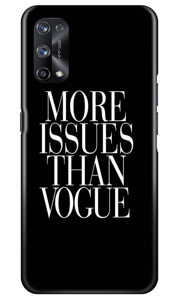More Issues than Vague Mobile Back Case for Realme X7 (Design - 74) More Issues than Vague Case for Realme X7