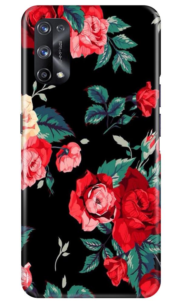 Red Rose2 Mobile Back Case for Realme X7 (Design - 81) Red Rose2 Case for Realme X7