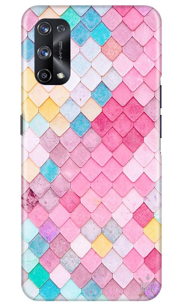 Pink Pattern Mobile Back Case for Realme X7 (Design - 215) Pink Pattern Case for Realme X7 (Design No. 215)