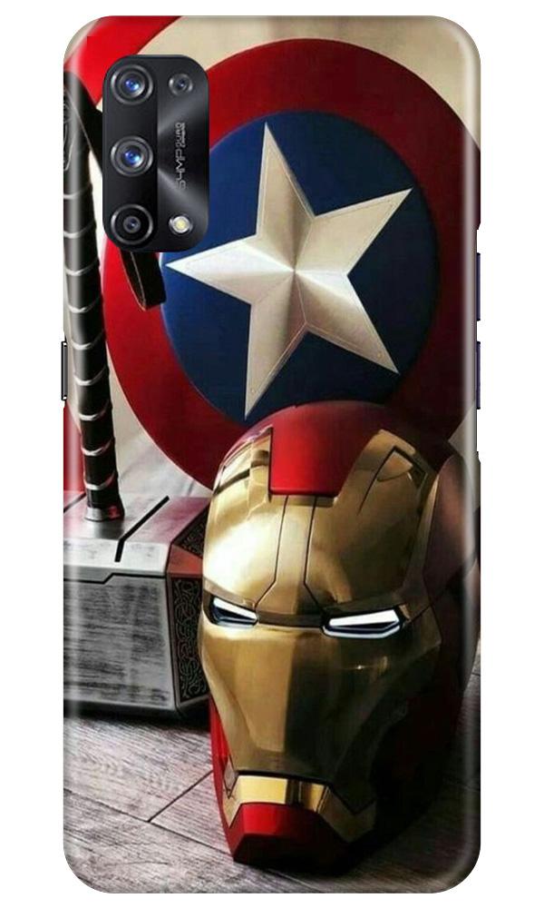 Ironman Captain America Mobile Back Case for Realme X7 (Design - 254) Ironman Captain America Case for Realme X7 (Design No. 254)
