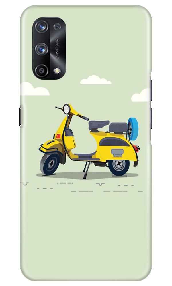 Vintage Scooter Mobile Back Case for Realme X7 (Design - 260) Vintage Scooter Case for Realme X7 (Design No. 260)