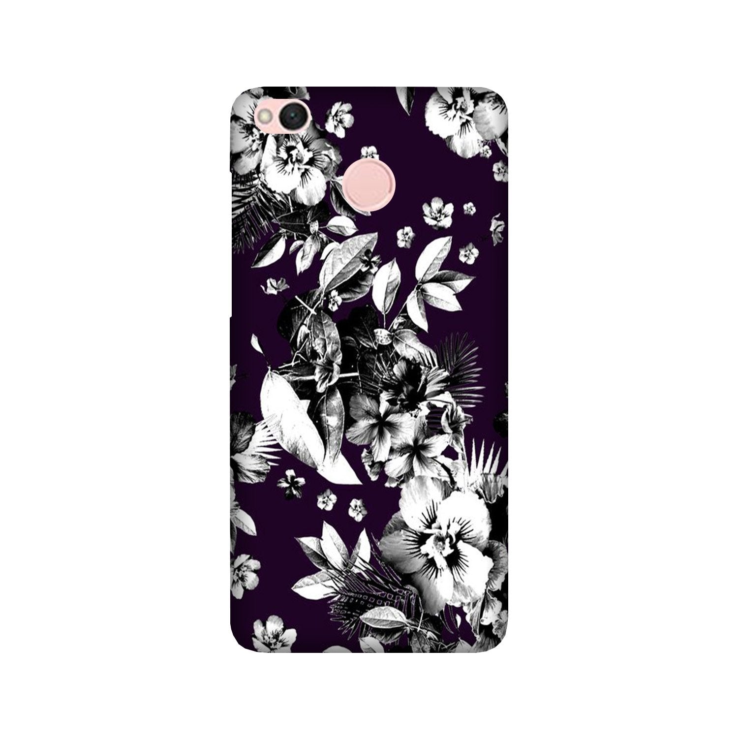 white flowers Mobile Back Case for Redmi 4 (Design - 7) white flowers Case for Redmi 4
