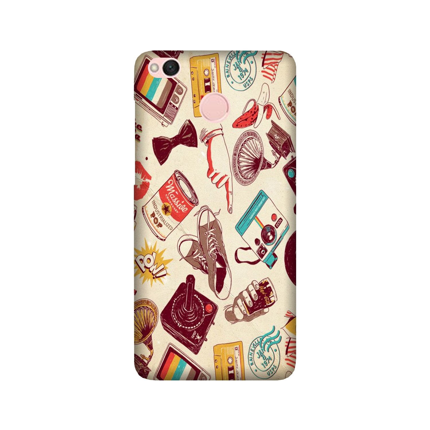 Vintage Mobile Back Case for Redmi 4 (Design - 35) Vintage Case for Redmi 4