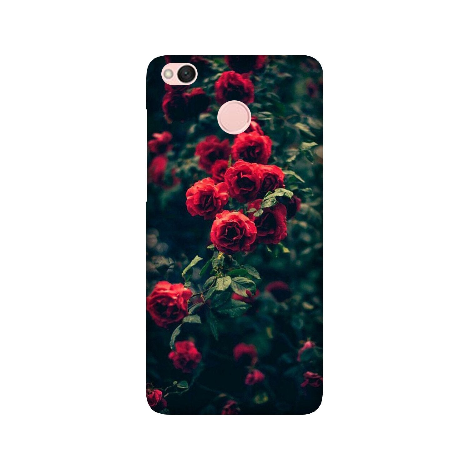 Red Rose Mobile Back Case for Redmi 4 (Design - 66) Red Rose Case for Redmi 4