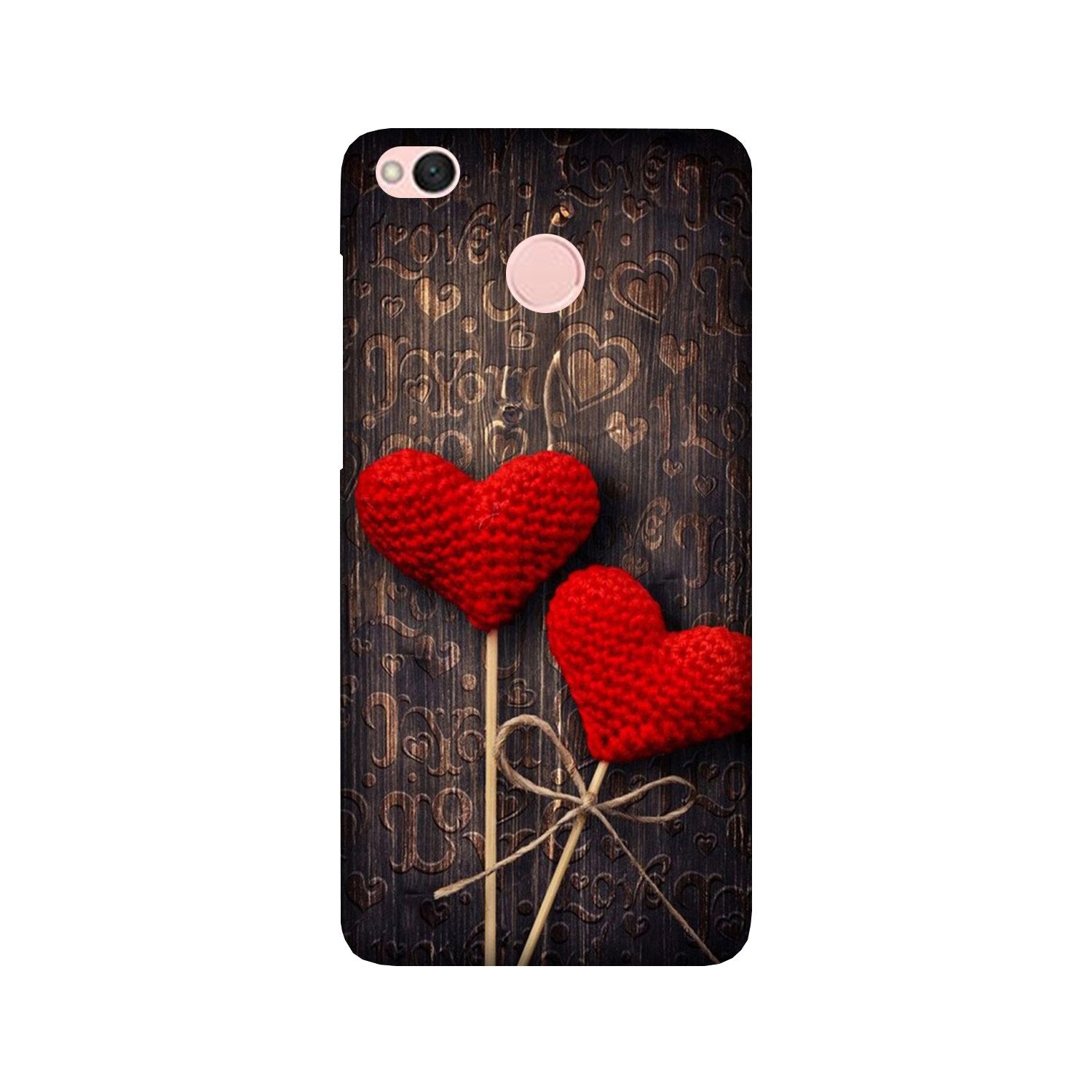 Red Hearts Mobile Back Case for Redmi 4 (Design - 80) Red Hearts Case for Redmi 4