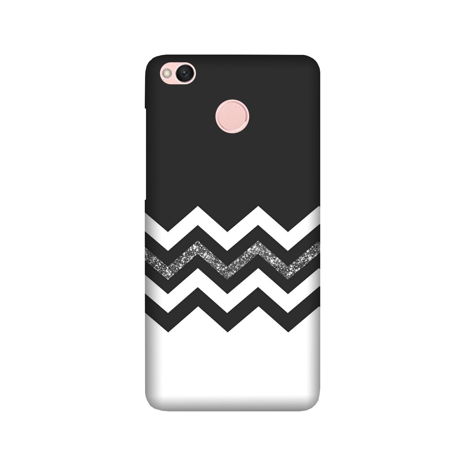 Black white Pattern2Mobile Back Case for Redmi 4 (Design - 83) Black white Pattern2Case for Redmi 4