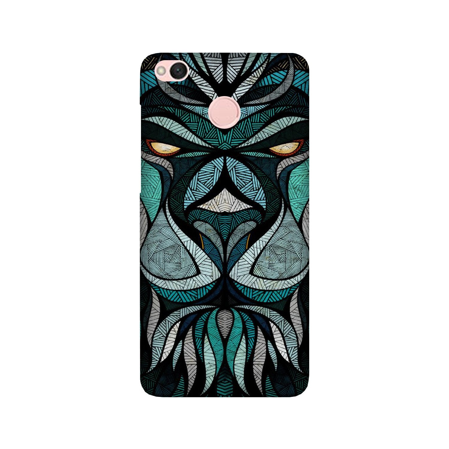 Lion Mobile Back Case for Redmi 4 (Design - 97) Lion Case for Redmi 4
