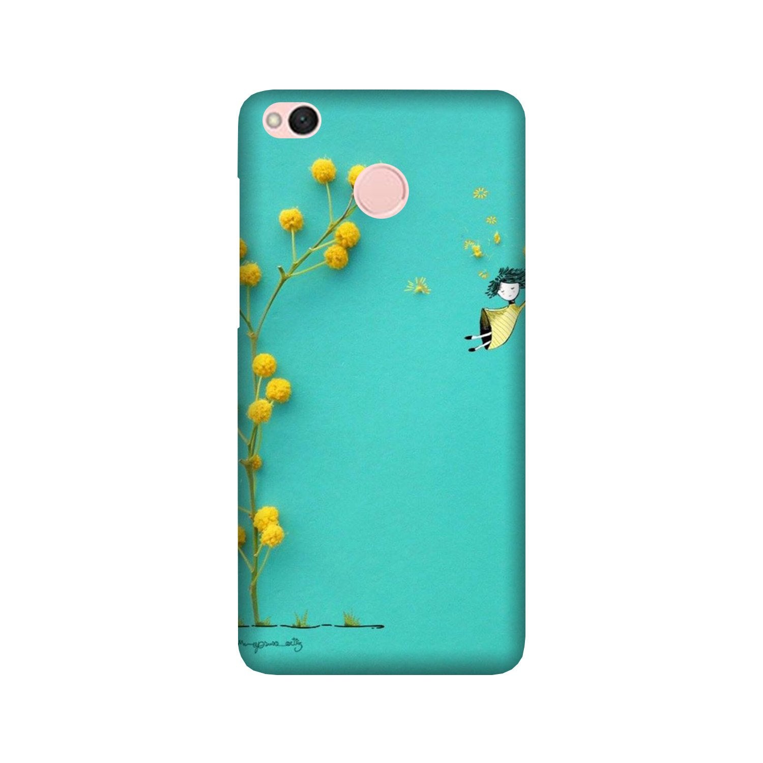 Flowers Girl Mobile Back Case for Redmi 4 (Design - 216) Flowers Girl Case for Redmi 4 (Design No. 216)