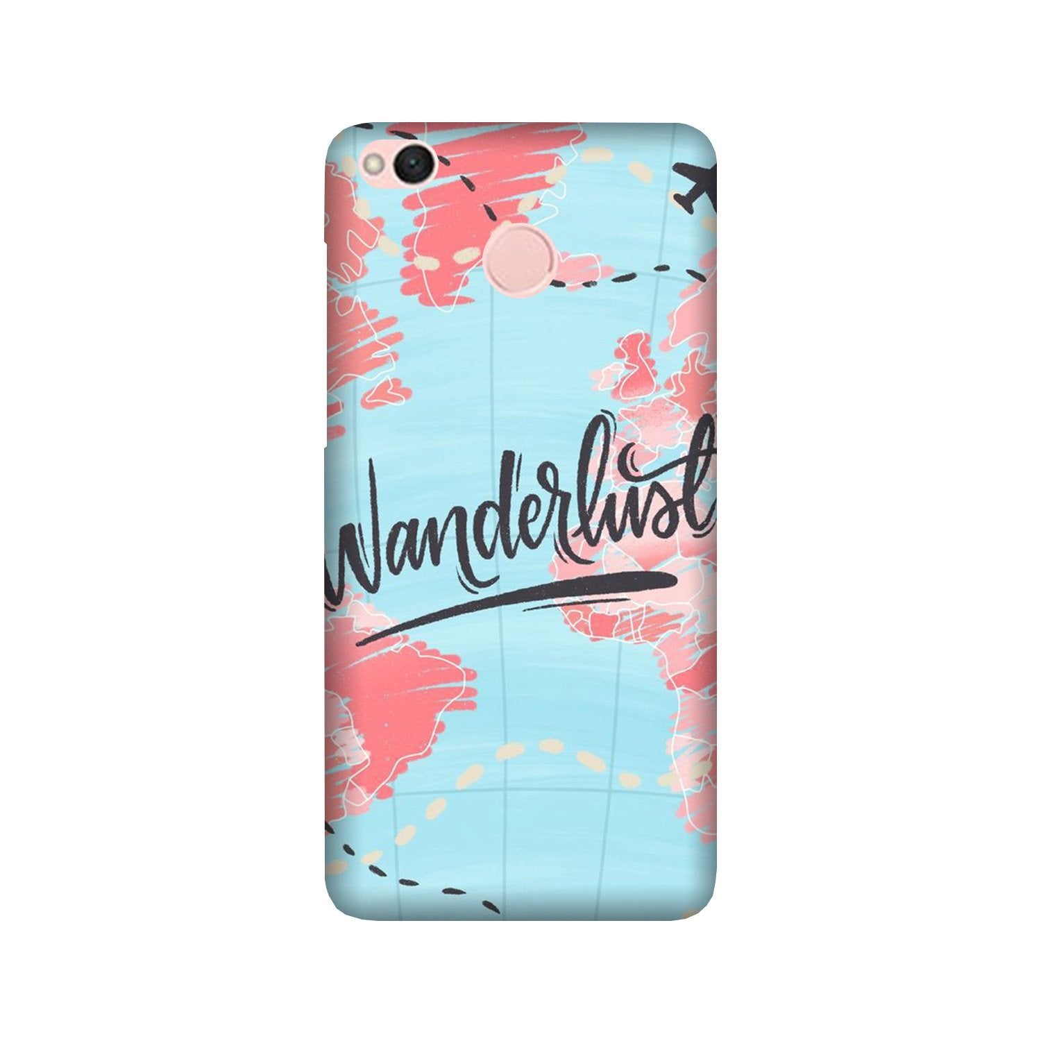 Wonderlust Travel Mobile Back Case for Redmi 4 (Design - 223) Wonderlust Travel Case for Redmi 4 (Design No. 223)