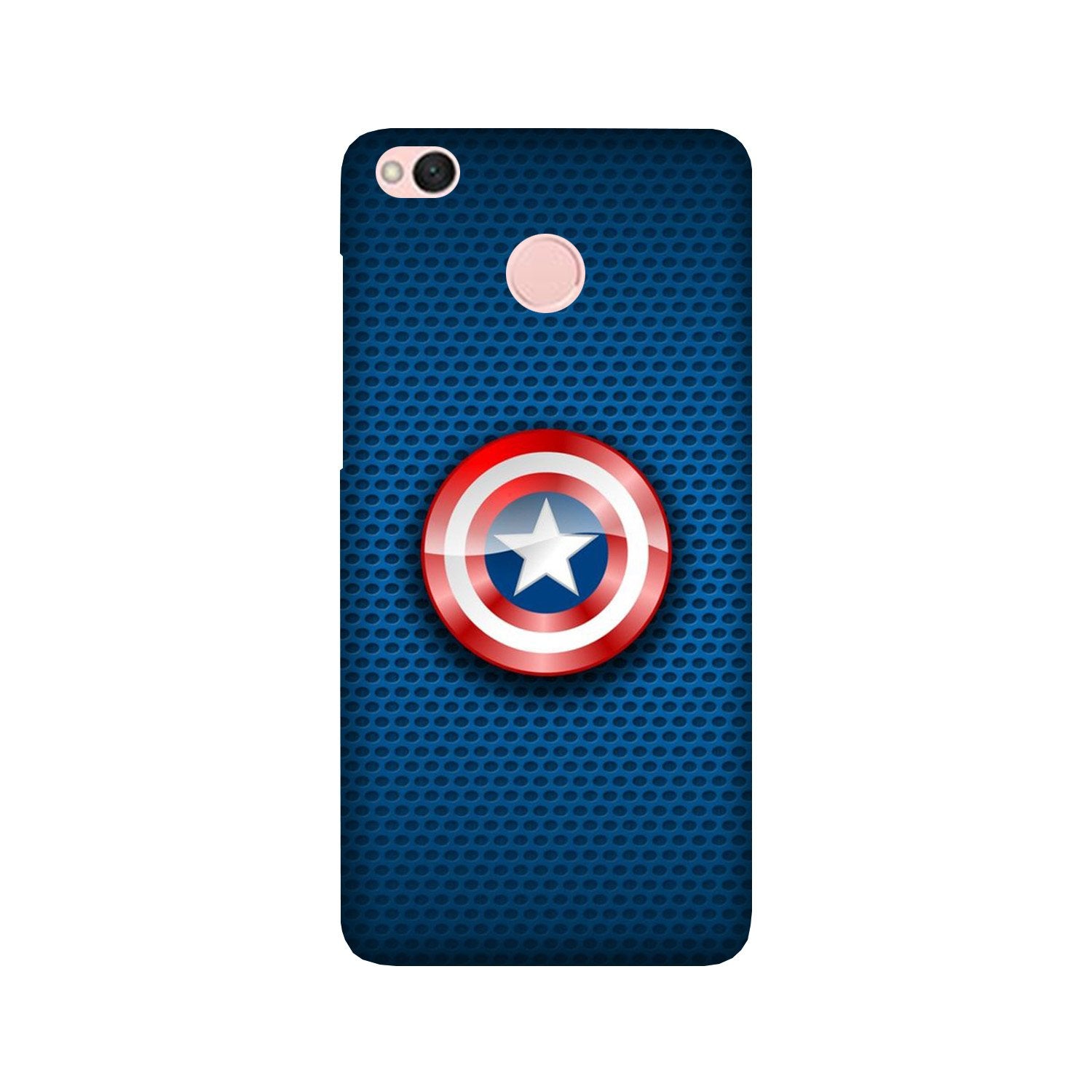 Captain America Shield Mobile Back Case for Redmi 4 (Design - 253) Captain America Shield Case for Redmi 4 (Design No. 253)