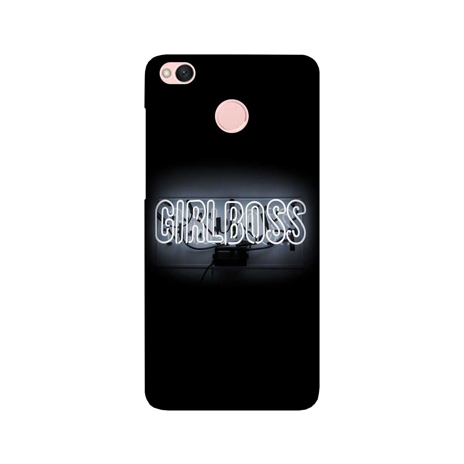 Girl Boss Black Mobile Back Case for Redmi 4 (Design - 268) Girl Boss Black Case for Redmi 4 (Design No. 268)