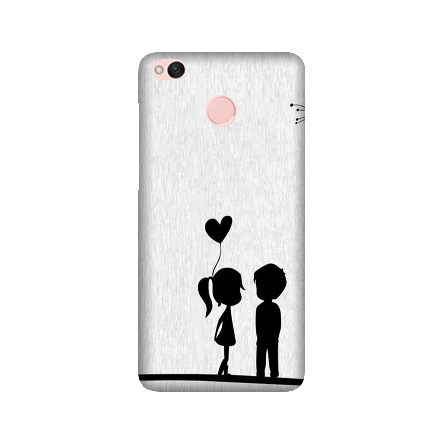 Cute Kid Couple Mobile Back Case for Redmi 4 (Design - 283) Cute Kid Couple Case for Redmi 4 (Design No. 283)