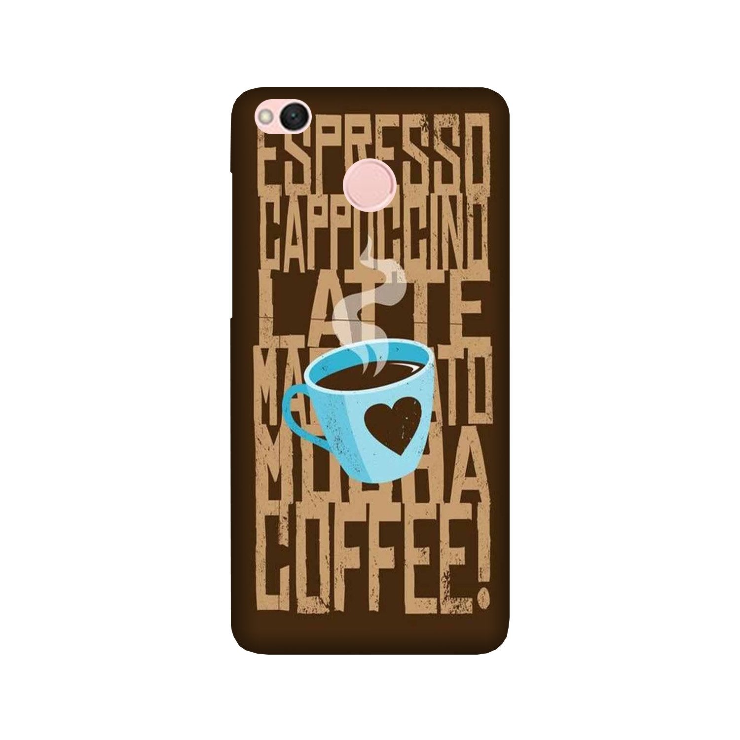 Love Coffee Mobile Back Case for Redmi 4 (Design - 351) Love Coffee Mobile Back Case for Redmi 4 (Design - 351)