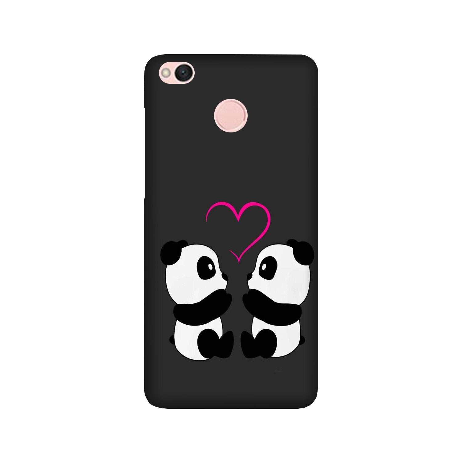 Panda Love Mobile Back Case for Redmi 4 (Design - 398) Panda Love Mobile Back Case for Redmi 4 (Design - 398)