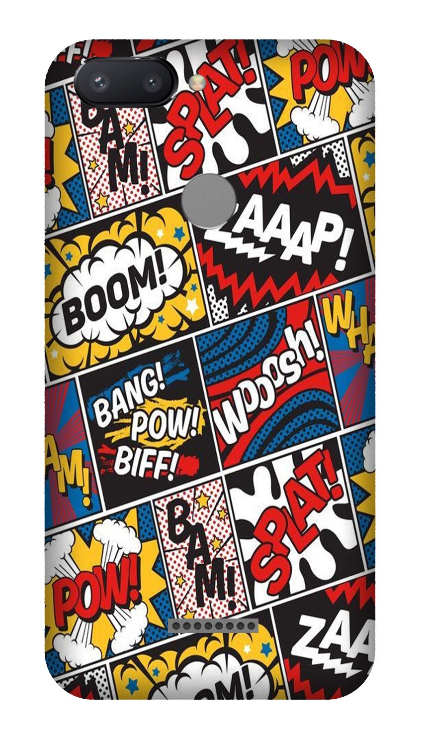 Boom Mobile Back Case for Redmi 6 (Design - 302) Boom Mobile Back Case for Redmi 6 (Design - 302)