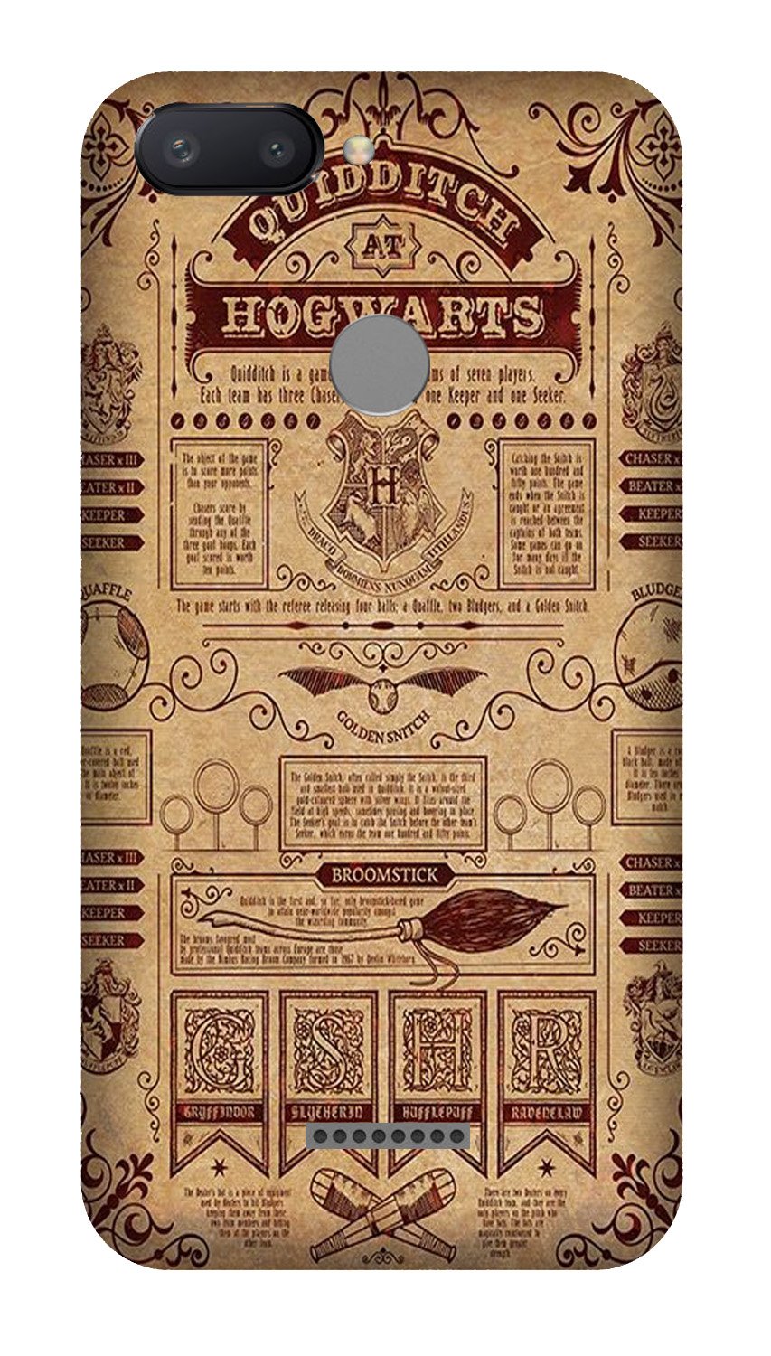 Hogwarts Mobile Back Case for Redmi 6 (Design - 304) Hogwarts Mobile Back Case for Redmi 6 (Design - 304)