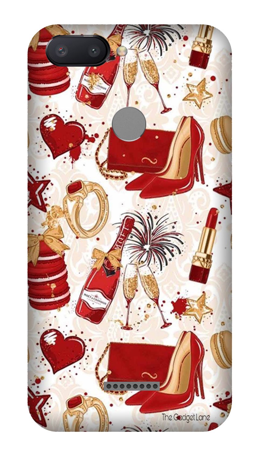 Girlish Mobile Back Case for Redmi 6 (Design - 312) Girlish Mobile Back Case for Redmi 6 (Design - 312)