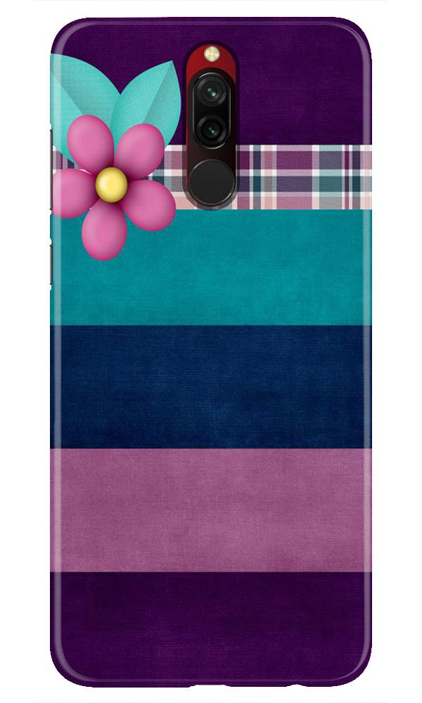 Purple Blue Mobile Back Case for Xiaomi Redmi 8 (Design - 37) Purple Blue Case for Xiaomi Redmi 8