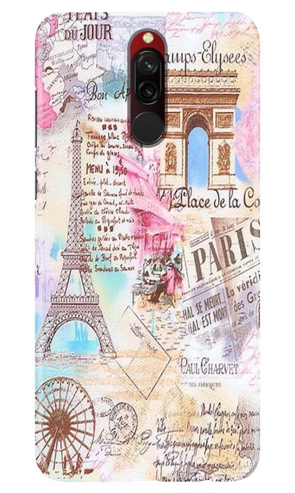 Paris Eiftel Tower Mobile Back Case for Xiaomi Redmi 8 (Design - 54) Paris Eiftel Tower Case for Xiaomi Redmi 8