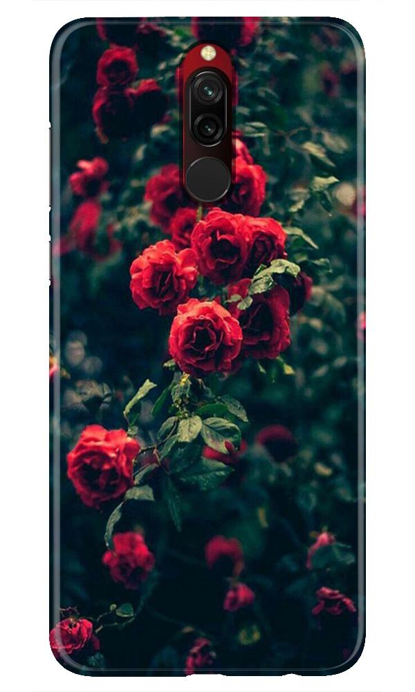 Red Rose Mobile Back Case for Xiaomi Redmi 8 (Design - 66) Red Rose Case for Xiaomi Redmi 8