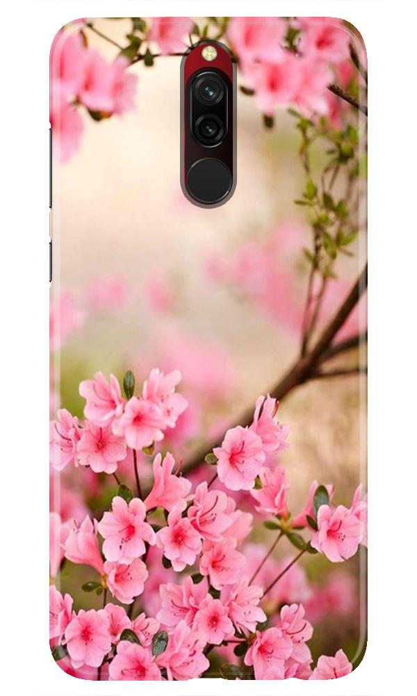 Pink flowers Mobile Back Case for Xiaomi Redmi 8 (Design - 69) Pink flowers Case for Xiaomi Redmi 8