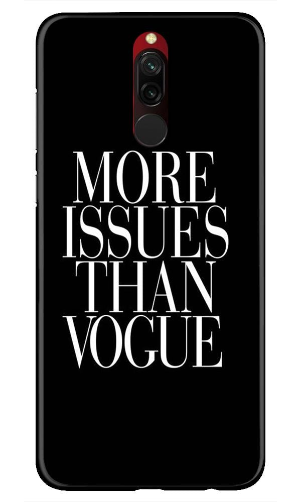 More Issues than Vague Mobile Back Case for Xiaomi Redmi 8 (Design - 74) More Issues than Vague Case for Xiaomi Redmi 8
