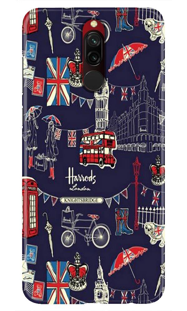 Love London Mobile Back Case for Xiaomi Redmi 8 (Design - 75) Love London Case for Xiaomi Redmi 8