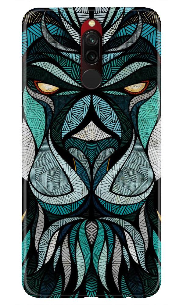 Lion Mobile Back Case for Xiaomi Redmi 8 (Design - 97) Lion Case for Xiaomi Redmi 8