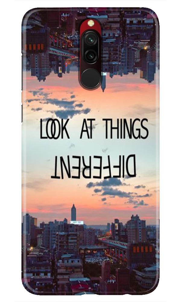 Look at things different Mobile Back Case for Xiaomi Redmi 8 (Design - 99) Look at things different Case for Xiaomi Redmi 8