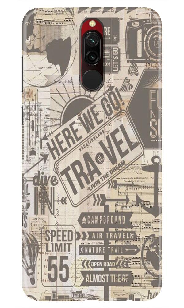 Travel Mobile Back Case for Xiaomi Redmi 8 (Design - 104) Travel Case for Xiaomi Redmi 8 (Design - 104)