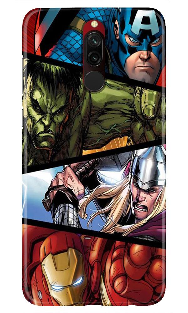 Avengers Superhero Mobile Back Case for Xiaomi Redmi 8 (Design - 124) Avengers Superhero Case for Xiaomi Redmi 8 (Design - 124)