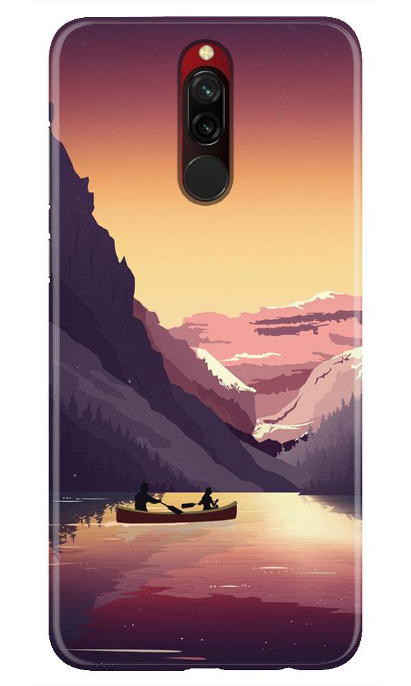 Mountains Boat Mobile Back Case for Xiaomi Redmi 8 (Design - 181) Mountains Boat Case for Xiaomi Redmi 8 (Design - 181)