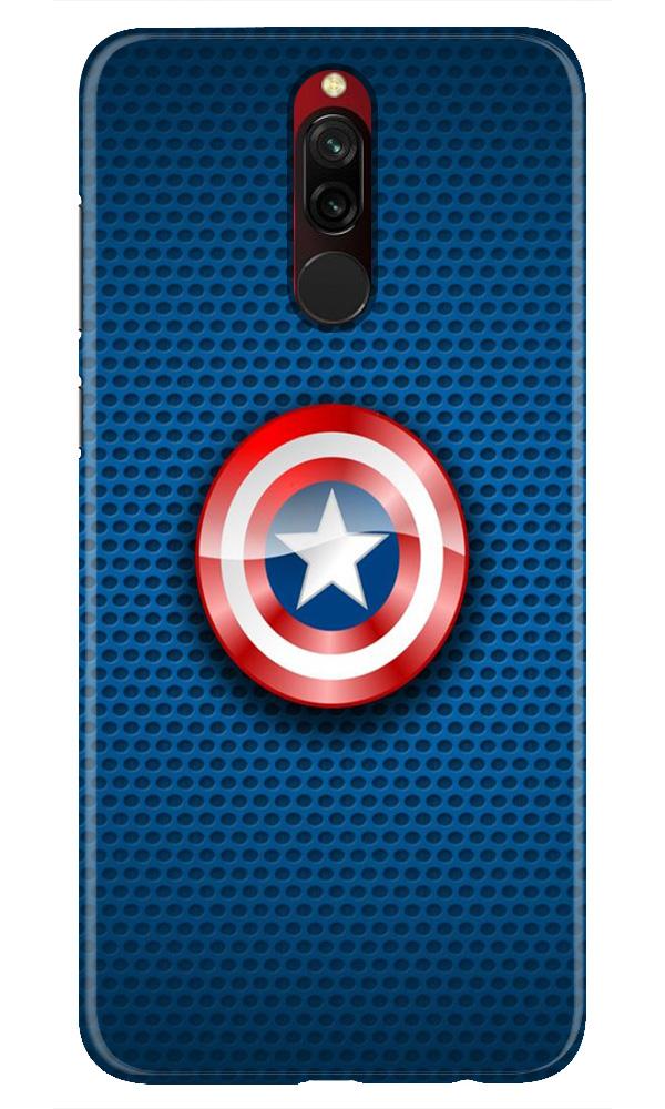 Captain America Shield Mobile Back Case for Xiaomi Redmi 8 (Design - 253) Captain America Shield Case for Xiaomi Redmi 8 (Design No. 253)