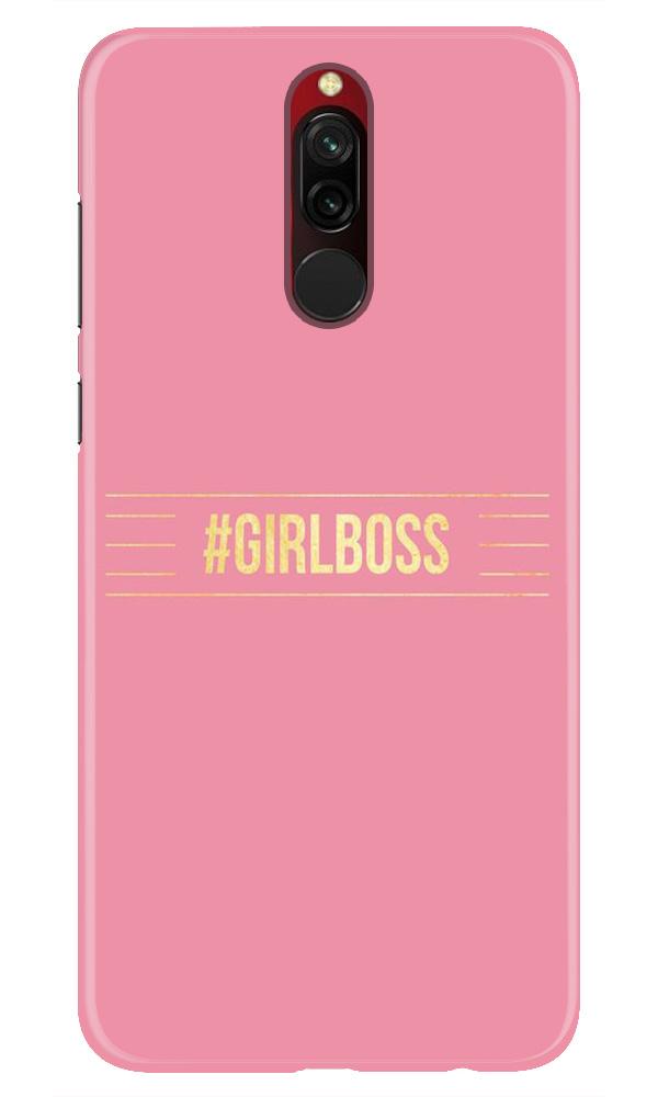 Girl Boss Pink Mobile Back Case for Xiaomi Redmi 8 (Design - 263) Girl Boss Pink Case for Xiaomi Redmi 8 (Design No. 263)