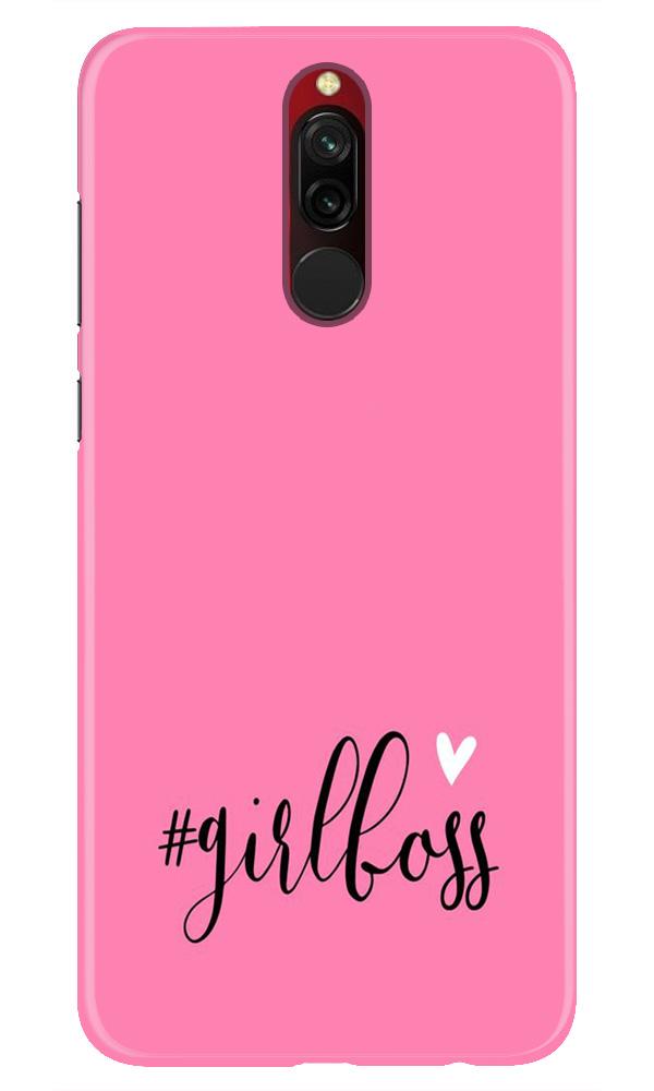Girl Boss Pink Mobile Back Case for Xiaomi Redmi 8 (Design - 269) Girl Boss Pink Case for Xiaomi Redmi 8 (Design No. 269)