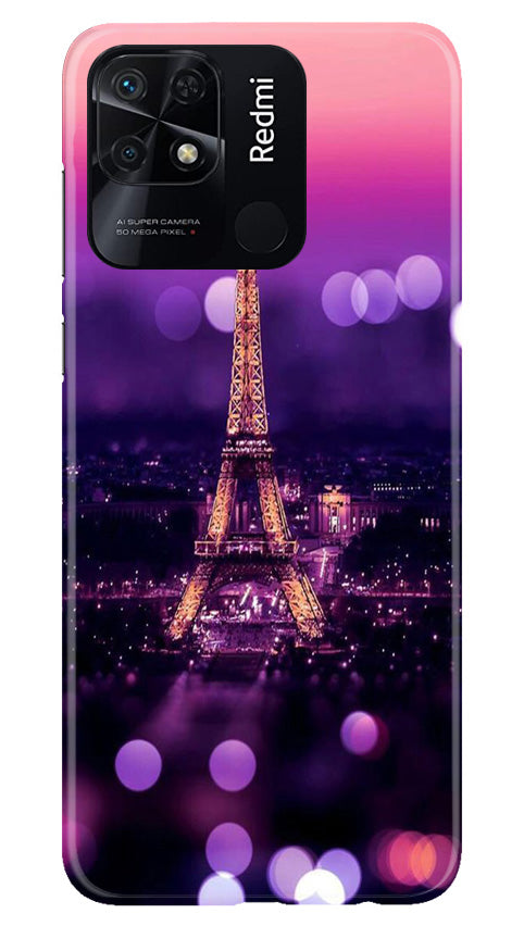 Eiffel Tower Mobile Back Case for Redmi 10C (Design - 86) Eiffel Tower Case for Redmi 10C